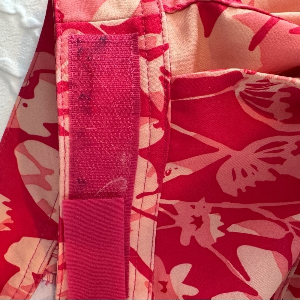 RIpSkirt Hawaii Orange and Red Wrap Skirt Size Medium - Picture 6 of 7